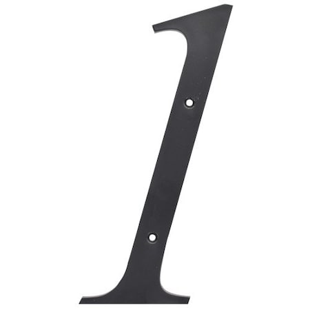Hillman 6 in. Black Plastic Nail-On Number 1 1 pc, 3PK 847375